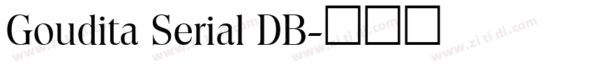 Goudita Serial DB字体转换